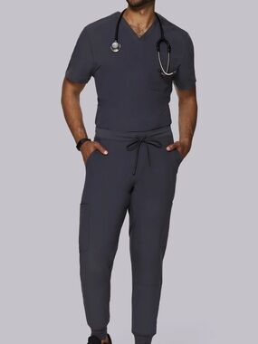 Mandala - Men’s Two Pocket Top Steel (two sets) with bottoms